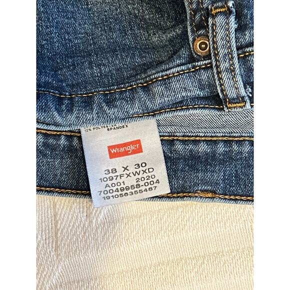 Wrangler Straight Leg Jeans Mens 38x30 - Picture 3 of 4